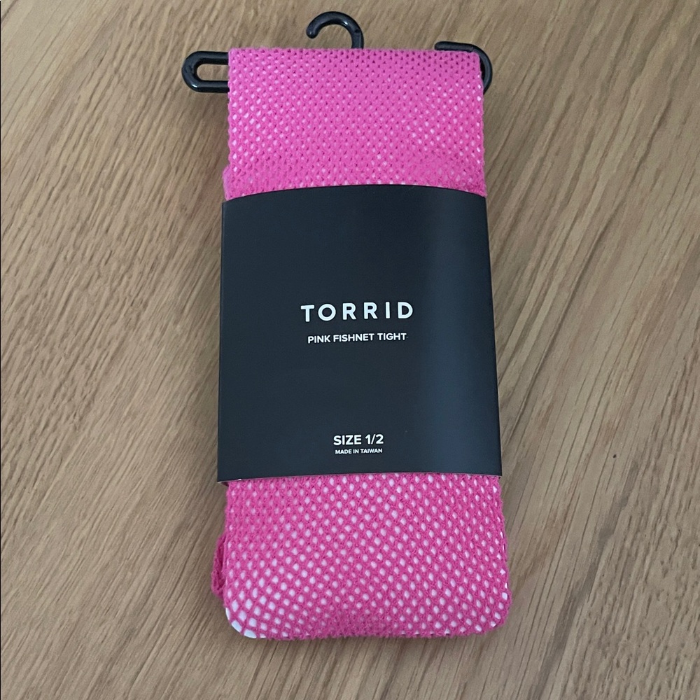 Torrid Vibrant Pink Fishnet Tights